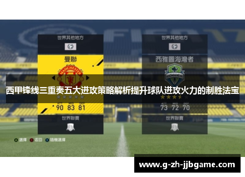 西甲锋线三重奏五大进攻策略解析提升球队进攻火力的制胜法宝